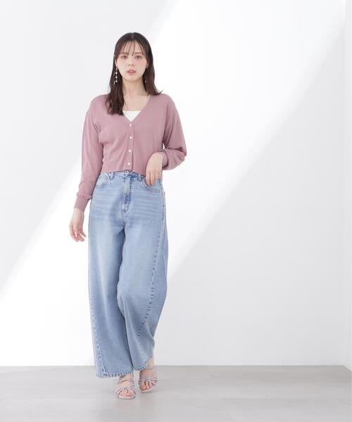 PROPORTION BODY DRESSING（プロポーションボディドレッシング）の「【追加生産】＜UVカット＞シアーカーディガン / 1216274701（カーディガン/ボレロ・レディース・ピンク/グレー/ホワイト・FREE）」の14枚目の写真