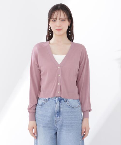 PROPORTION BODY DRESSING（プロポーションボディドレッシング）の「【追加生産】＜UVカット＞シアーカーディガン / 1216274701（カーディガン/ボレロ・レディース・ピンク/グレー/ホワイト・FREE）」の15枚目の写真