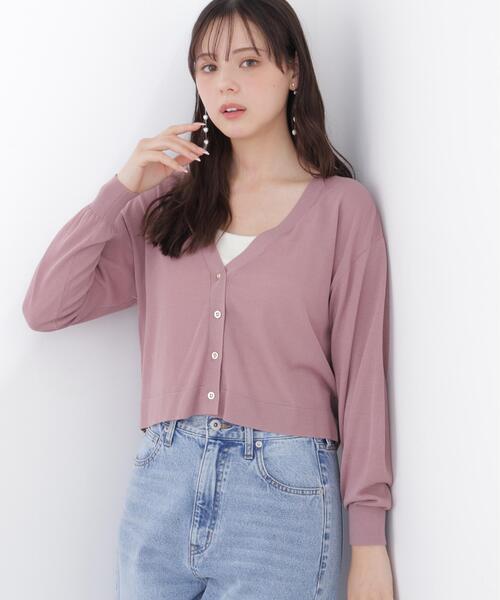 PROPORTION BODY DRESSING（プロポーションボディドレッシング）の「【追加生産】＜UVカット＞シアーカーディガン / 1216274701（カーディガン/ボレロ・レディース・ピンク/グレー/ホワイト・FREE）」の21枚目の写真