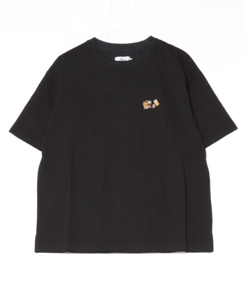 ARCHIVER（アーカイバ）の「【RES】【ATELANE】16/-OE天竺ワンポイント刺繍TEE（トラ、ヒョウ）（Tシャツ/カットソー・メンズ・ホワイト/ブラック系その他・MEDIUM）」の2枚目の写真