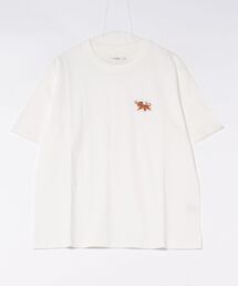 【RES】【ATELANE】16/-OE天竺ワンポイント刺繍TEE(トラ、ヒョウ)
