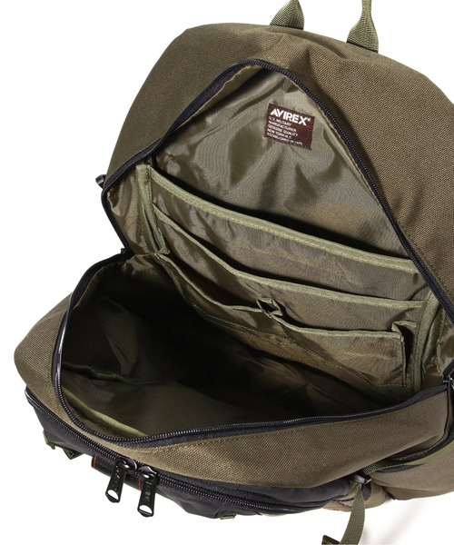 AVIREX（アヴィレックス）の「REGLESS DAYPACK / デイパック / AVIREX / アヴィレックス（バックパック/リュック・メンズ・オリーブ・FREE）」の16枚目の写真
