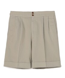 コットンリネン 製品染め バックグルカショートパンツ