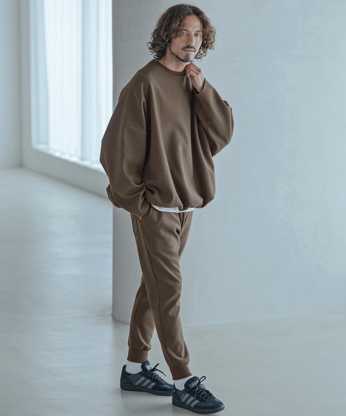 Magine(マージン)の「mlt5772-Moist Touch Brushed Jersey Drawcord Pullover プルオーバー(MGN-263-017)(その他トップス・メンズ・ブラック/カーキブラウン/チャコール・44/46/48)」の7枚目の写真