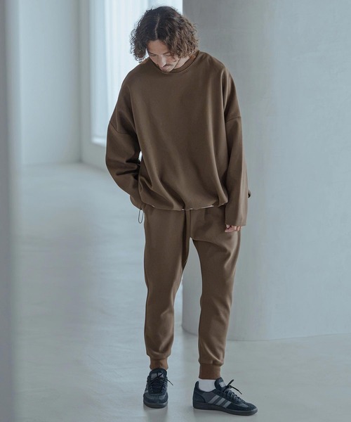 Magine(マージン)の「mlt5772-Moist Touch Brushed Jersey Drawcord Pullover プルオーバー(MGN-263-017)(その他トップス・メンズ・ブラック/カーキブラウン/チャコール・44/46/48)」の9枚目の写真