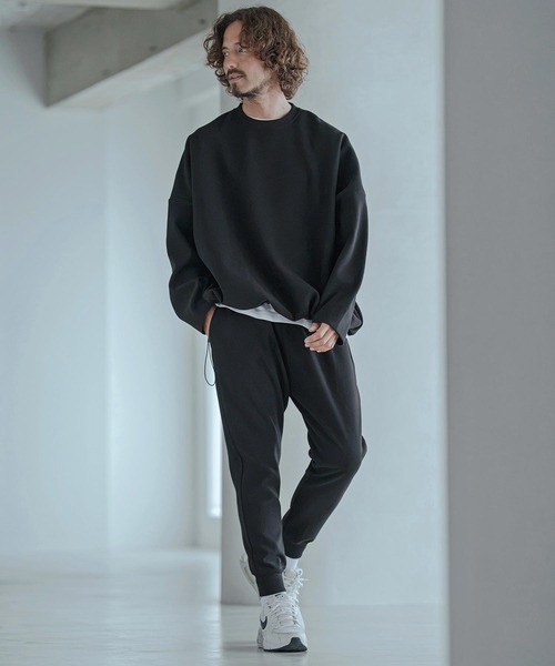 Magine(マージン)の「mlt5772-Moist Touch Brushed Jersey Drawcord Pullover プルオーバー(MGN-263-017)(その他トップス・メンズ・ブラック/カーキブラウン/チャコール・44/46/48)」の14枚目の写真