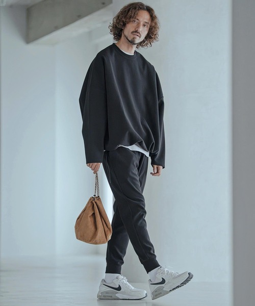 Magine(マージン)の「mlt5772-Moist Touch Brushed Jersey Drawcord Pullover プルオーバー(MGN-263-017)(その他トップス・メンズ・ブラック/カーキブラウン/チャコール・44/46/48)」の15枚目の写真