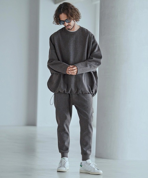 Magine(マージン)の「mlt5772-Moist Touch Brushed Jersey Drawcord Pullover プルオーバー(MGN-263-017)(その他トップス・メンズ・ブラック/カーキブラウン/チャコール・44/46/48)」の20枚目の写真