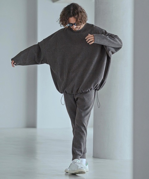 Magine(マージン)の「mlt5772-Moist Touch Brushed Jersey Drawcord Pullover プルオーバー(MGN-263-017)(その他トップス・メンズ・ブラック/カーキブラウン/チャコール・44/46/48)」の21枚目の写真