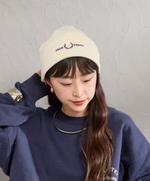 【WEB先行予約】[FRED PERRY/フレッドペリー] グラフィックロゴ刺繍 ニットビーニー