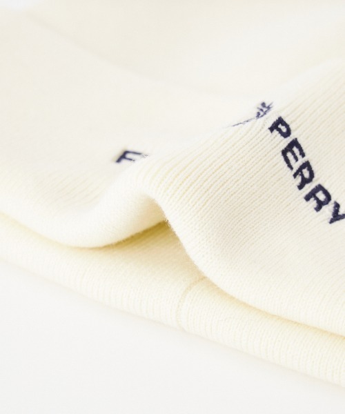 FRED PERRY（フレッドペリー）の「【WEB先行予約】[FRED PERRY/フレッドペリー] グラフィックロゴ刺繍 ニットビーニー（ニットキャップ/ビーニー・レディース・オフホワイト/ブラック・ONE SIZE）」の13枚目の写真