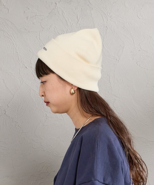 FRED PERRY（フレッドペリー）の「【WEB先行予約】[FRED PERRY/フレッドペリー] グラフィックロゴ刺繍 ニットビーニー（ニットキャップ/ビーニー・レディース・オフホワイト/ブラック・ONE SIZE）」の19枚目の写真