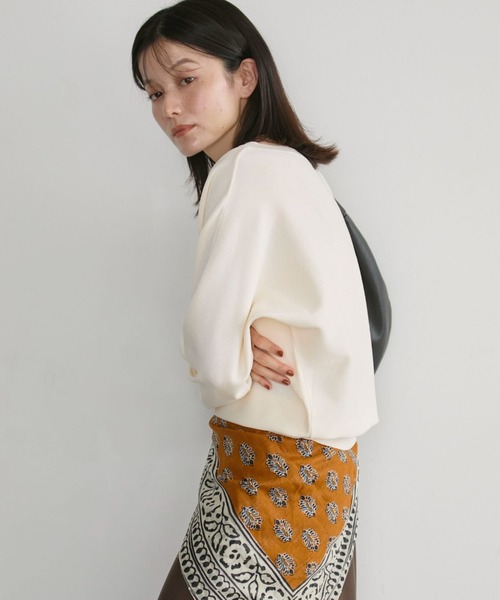 Doux archives(ドゥアルシーヴ)の「2WAYウォッシャブルニット(ニット/セーター・レディース・アイボリー/グリーン系/レッド/モカ・FREE)」の16枚目の写真