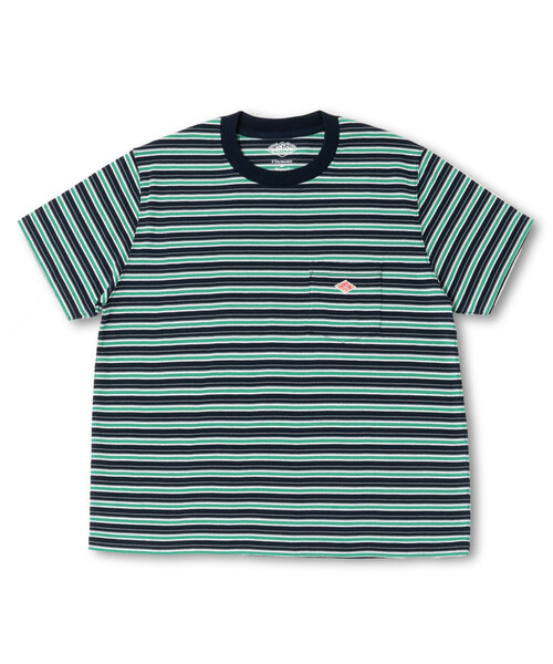 DANTON(ダントン)の「Men's Short Sleeve Pocket T-Shirt Stripe(Tシャツ/カットソー・メンズ・ホワイト系その他/ブルー系その他5/ブラウン系その他2/ブラック系その他・XL/S/XXL/M/L)」の4枚目の写真