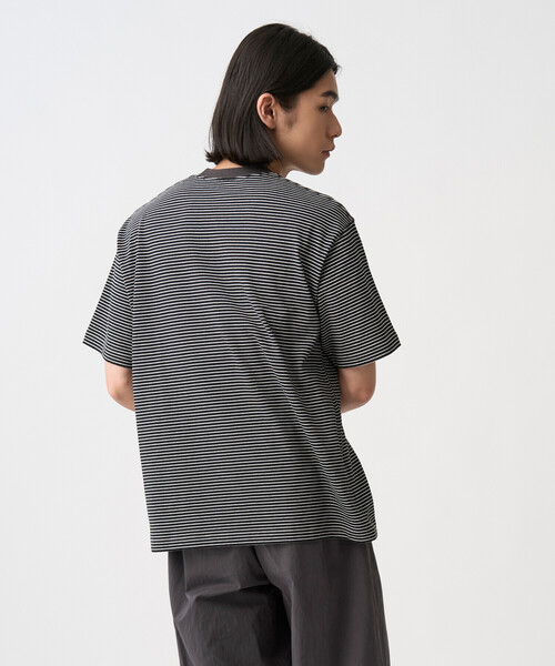 DANTON(ダントン)の「Men's Short Sleeve Pocket T-Shirt Stripe(Tシャツ/カットソー・メンズ・ホワイト系その他/ブルー系その他5/ブラウン系その他2/ブラック系その他・XL/S/XXL/M/L)」の7枚目の写真