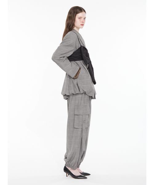 SORIN(ソリン )の「Double Breasted Balloon Jacket / ダブルブレストバルーンジャケット(テーラードジャケット・レディース・ブラック/チェック・38)」の19枚目の写真