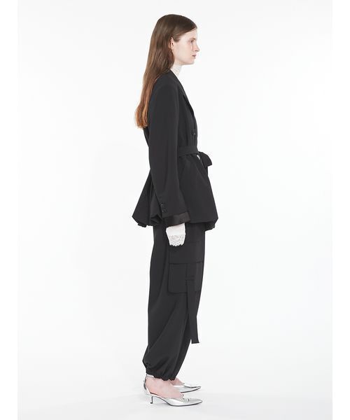 SORIN(ソリン )の「Double Breasted Balloon Jacket / ダブルブレストバルーンジャケット(テーラードジャケット・レディース・ブラック/チェック・38)」の10枚目の写真