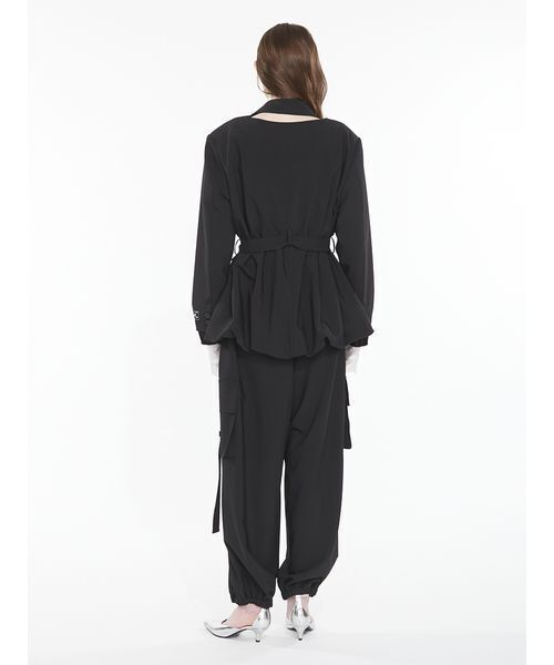 SORIN(ソリン )の「Double Breasted Balloon Jacket / ダブルブレストバルーンジャケット(テーラードジャケット・レディース・ブラック/チェック・38)」の9枚目の写真