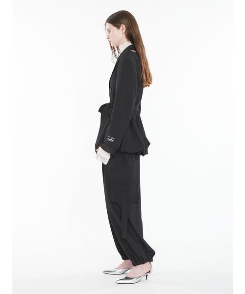 SORIN(ソリン )の「Double Breasted Balloon Jacket / ダブルブレストバルーンジャケット(テーラードジャケット・レディース・ブラック/チェック・38)」の8枚目の写真