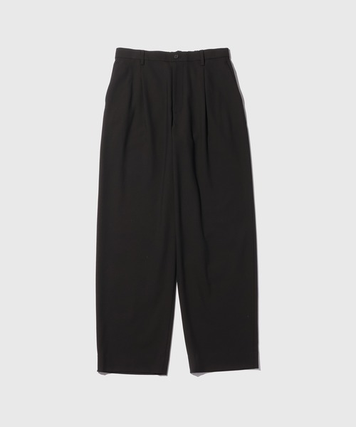 ADAM ET ROPE'(アダムエロペ)の「ソフトサーモ ワイドテーパードパンツ(その他パンツ・メンズ・ブラック/ベージュ系その他・M/L)」の1枚目の写真