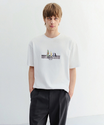 APPLIQUE YACHT T-SHIRT_UNISEX_UDTS6B134_OFF WHITE