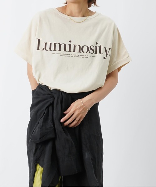 LUCA/LADY LUCK LUCA(ルカ/レディラックルカ)の「LC/LLL ピグメントロゴプルオーバー/ロゴTシャツ(Tシャツ/カットソー・レディース・チャコールグレー/レッド/オフホワイト・FREE)」の10枚目の写真