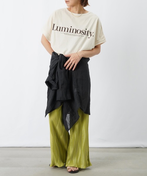LUCA/LADY LUCK LUCA(ルカ/レディラックルカ)の「LC/LLL ピグメントロゴプルオーバー/ロゴTシャツ(Tシャツ/カットソー・レディース・チャコールグレー/レッド/オフホワイト・FREE)」の11枚目の写真