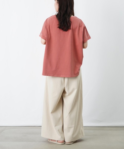 LUCA/LADY LUCK LUCA(ルカ/レディラックルカ)の「LC/LLL ピグメントロゴプルオーバー/ロゴTシャツ(Tシャツ/カットソー・レディース・チャコールグレー/レッド/オフホワイト・FREE)」の7枚目の写真