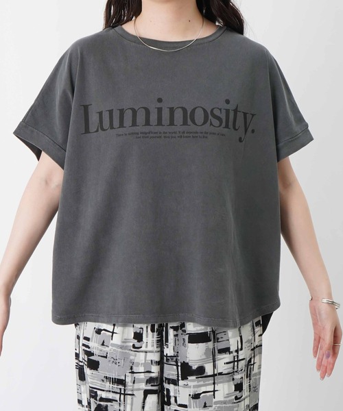 LUCA/LADY LUCK LUCA(ルカ/レディラックルカ)の「LC/LLL ピグメントロゴプルオーバー/ロゴTシャツ(Tシャツ/カットソー・レディース・チャコールグレー/レッド/オフホワイト・FREE)」の21枚目の写真