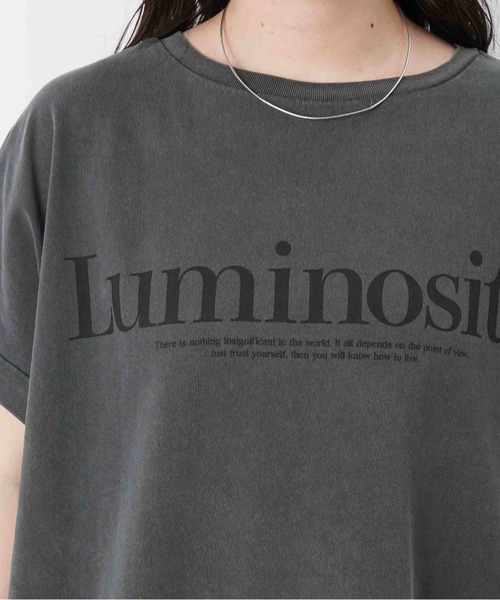 LUCA/LADY LUCK LUCA(ルカ/レディラックルカ)の「LC/LLL ピグメントロゴプルオーバー/ロゴTシャツ(Tシャツ/カットソー・レディース・チャコールグレー/レッド/オフホワイト・FREE)」の20枚目の写真