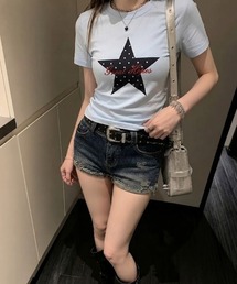 【26年春夏新作】Y2K スターグラフィック 半袖Tシャツ