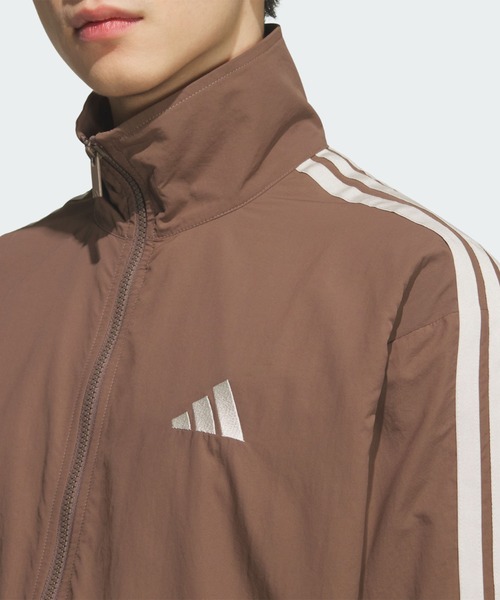 adidas(アディダス)の「スタジアム ライト ツイル ルーズフィット トラックジャケット / ジャージ / アディダス adidas(ジャージ・メンズ・ブラウン・XX-LARGE/3XL/LARGE/MEDIUM/SMALL/X-LARGE/X-SMALL)」の5枚目の写真