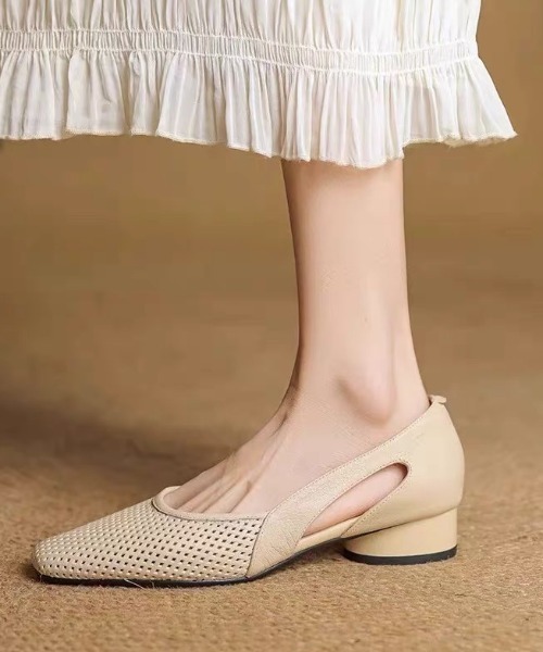 ampm(エーエムピーエム)の「メッシュスリングバックパンプス(パンプス・レディース・オフホワイト/ブラック・38/37/36/39)」の13枚目の写真