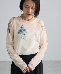 【WEB限定】フラワープリントシアーロンTEEⅡ
