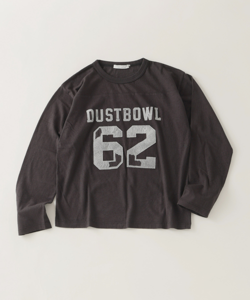 JOURNAL STANDARD(ジャーナルスタンダード)の「ブロークン パッチ フットボール ロンT(Tシャツ/カットソー・メンズ・レッド/アイボリー/ブラック系その他・MEDIUM/LARGE)」の3枚目の写真