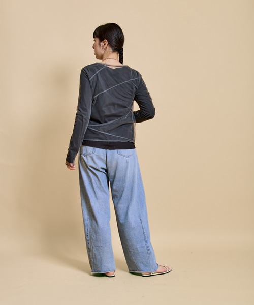 LHELBIE（レルビエ）の「チュールレイヤードセットトップス（Tシャツ/カットソー・レディース・ブラック/アイボリー/イエロー・M）」の17枚目の写真