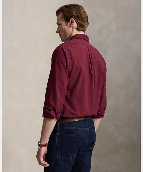 POLO RALPH LAUREN（ポロ ラルフ ローレン）の「クラシック フィット ガーメントダイド オックスフォード シャツ（シャツ/ブラウス・メンズ・レッド系1・M/S/XS/L）」の4枚目の写真