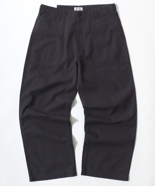 HANES(ヘインズ)の「Hanes/へインズ WIDE FIT CHINO BAKER PANTS/ワイドフィット バックチノ ベイカーパンツ/レディース メンズ(チノパンツ・メンズ・ベージュ/ブラック/チャコール/カーキ・S/M/L/LL)」の7枚目の写真