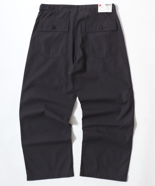 HANES(ヘインズ)の「Hanes/へインズ WIDE FIT CHINO BAKER PANTS/ワイドフィット バックチノ ベイカーパンツ/レディース メンズ(チノパンツ・メンズ・ベージュ/ブラック/チャコール/カーキ・S/M/L/LL)」の8枚目の写真