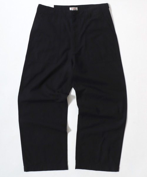 HANES(ヘインズ)の「Hanes/へインズ WIDE FIT CHINO BAKER PANTS/ワイドフィット バックチノ ベイカーパンツ/レディース メンズ(チノパンツ・メンズ・ベージュ/ブラック/チャコール/カーキ・S/M/L/LL)」の5枚目の写真