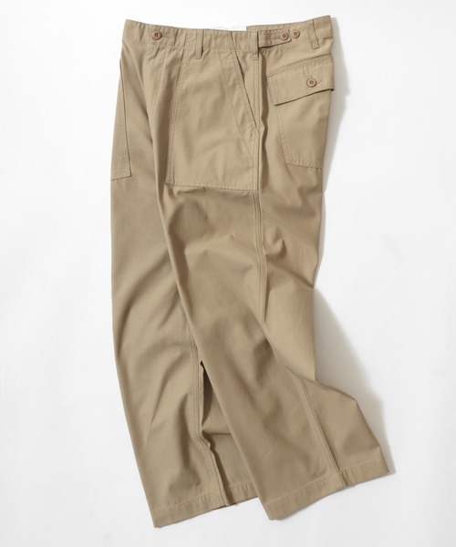 HANES(ヘインズ)の「Hanes/へインズ WIDE FIT CHINO BAKER PANTS/ワイドフィット バックチノ ベイカーパンツ/レディース メンズ(チノパンツ・メンズ・ベージュ/ブラック/チャコール/カーキ・S/M/L/LL)」の15枚目の写真