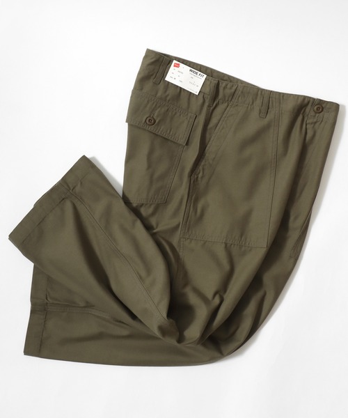 HANES(ヘインズ)の「Hanes/へインズ WIDE FIT CHINO BAKER PANTS/ワイドフィット バックチノ ベイカーパンツ/レディース メンズ(チノパンツ・メンズ・ベージュ/ブラック/チャコール/カーキ・S/M/L/LL)」の20枚目の写真