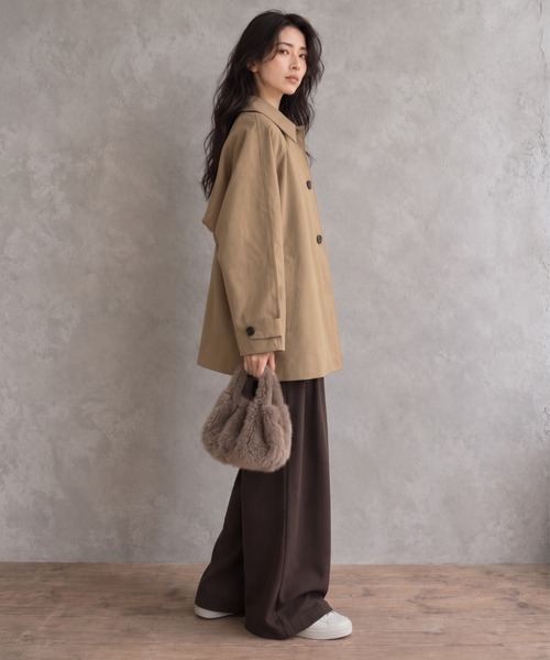モデル身長：158cm
着用サイズ：FREE