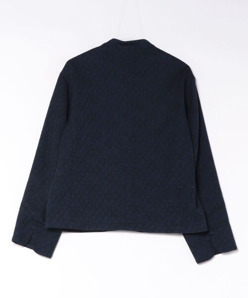 BLUE BLUE JAPAN(ブルーブルージャパン)の「ウールニットジャカード スタンドカラージャケット(テーラードジャケット・メンズ・ネイビー・M/L/XL/S)」の14枚目の写真