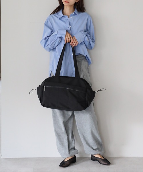&MARKS(アンドマークス)の「N32【2WAY・軽量】キャリーオンナイロンバッグ(ショルダーバッグ・レディース・グレイッシュベージュ/ブラック/オフホワイト・FREE)」の11枚目の写真