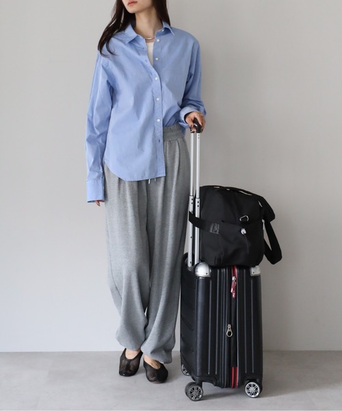 &MARKS(アンドマークス)の「N32【2WAY・軽量】キャリーオンナイロンバッグ(ショルダーバッグ・レディース・グレイッシュベージュ/ブラック/オフホワイト・FREE)」の16枚目の写真
