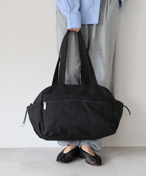 &MARKS(アンドマークス)の「N32【2WAY・軽量】キャリーオンナイロンバッグ(ショルダーバッグ・レディース・グレイッシュベージュ/ブラック/オフホワイト・FREE)」の10枚目の写真