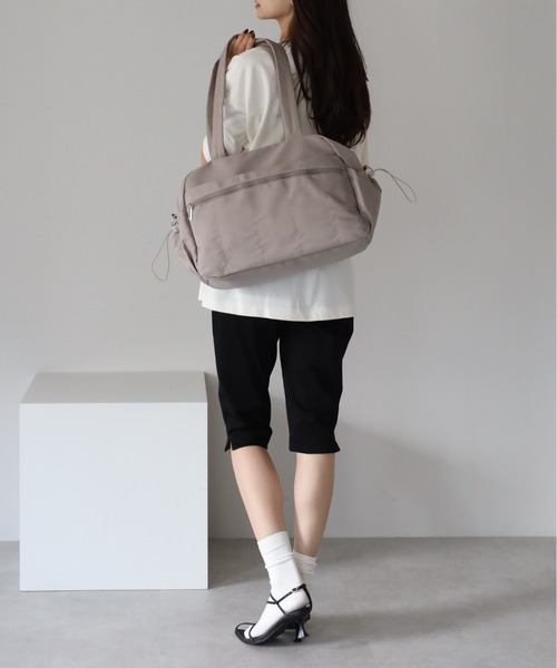 &MARKS(アンドマークス)の「N32【2WAY・軽量】キャリーオンナイロンバッグ(ショルダーバッグ・レディース・グレイッシュベージュ/ブラック/オフホワイト・FREE)」の18枚目の写真