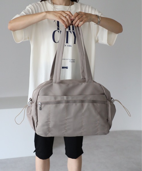 &MARKS(アンドマークス)の「N32【2WAY・軽量】キャリーオンナイロンバッグ(ショルダーバッグ・レディース・グレイッシュベージュ/ブラック/オフホワイト・FREE)」の20枚目の写真
