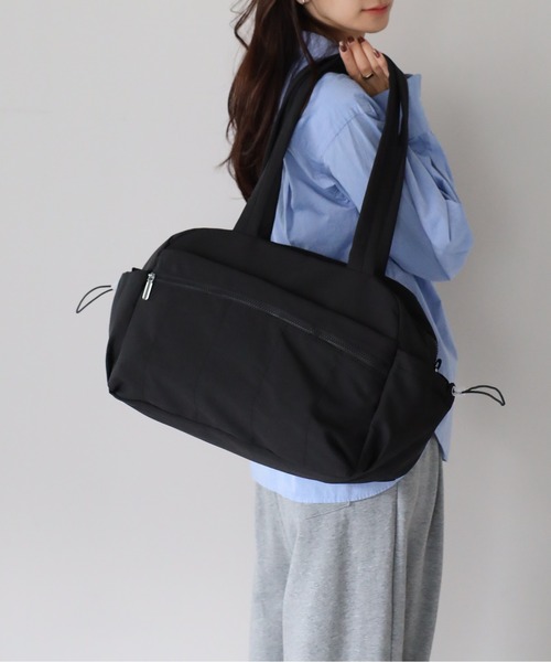 &MARKS(アンドマークス)の「N32【2WAY・軽量】キャリーオンナイロンバッグ(ショルダーバッグ・レディース・グレイッシュベージュ/ブラック/オフホワイト・FREE)」の7枚目の写真